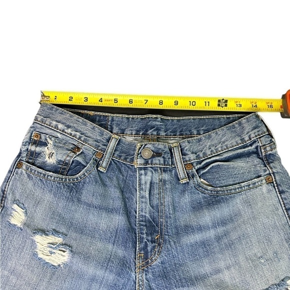 Levi Strauss 511 Slim Fit Straight Distressed Men's Jeans ~ Used ~ Size: 30X32 - Picture 10 of 15